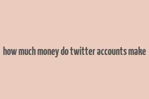 how much money do twitter accounts make