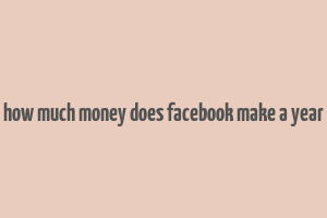 how much money does facebook make a year