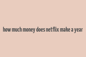 how much money does netflix make a year