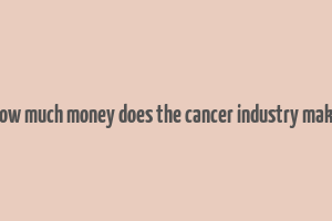 how much money does the cancer industry make