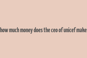 how much money does the ceo of unicef make