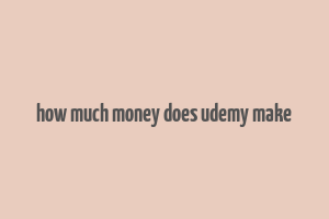 how much money does udemy make