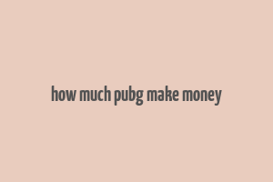 how much pubg make money