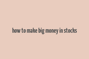 how to make big money in stocks