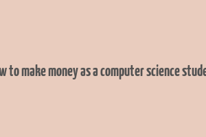 how to make money as a computer science student