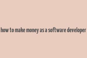 how to make money as a software developer