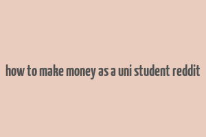 how to make money as a uni student reddit