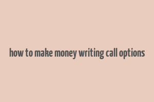 how to make money writing call options