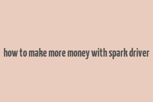 how to make more money with spark driver