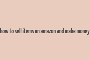 how to sell items on amazon and make money