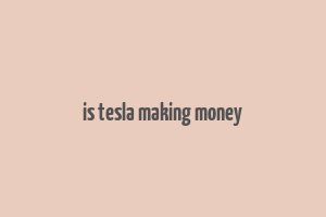 is tesla making money