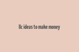 llc ideas to make money