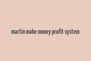 martin make money profit system