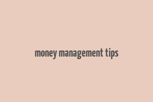 money management tips