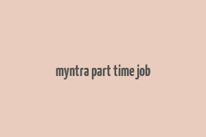 myntra part time job