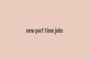 new part time jobs