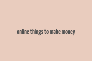 online things to make money