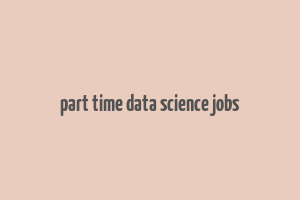 part time data science jobs