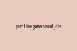 part time government jobs