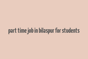 part time job in bilaspur for students