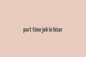 part time job in hisar