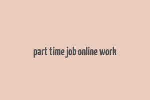 part time job online work