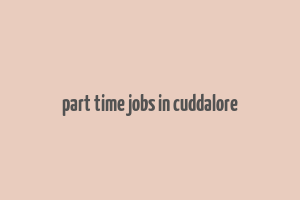 part time jobs in cuddalore