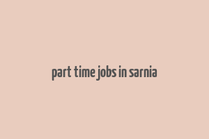 part time jobs in sarnia