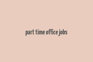 part time office jobs