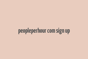 peopleperhour com sign up