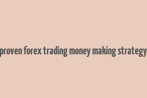 proven forex trading money making strategy