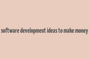 software development ideas to make money