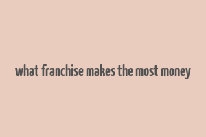 what franchise makes the most money