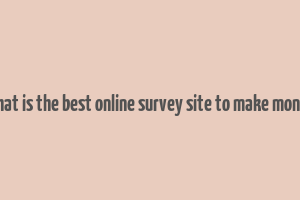 what is the best online survey site to make money