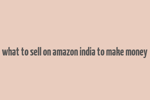 what to sell on amazon india to make money