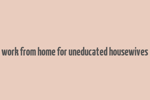 work from home for uneducated housewives