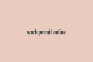 work permit online