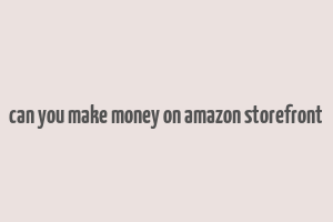 can you make money on amazon storefront