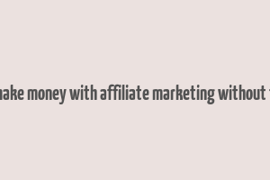 can you make money with affiliate marketing without followers