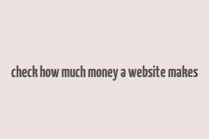 check how much money a website makes