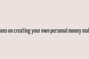 congratulations on creating your own personal money making website