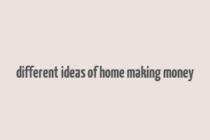 different ideas of home making money