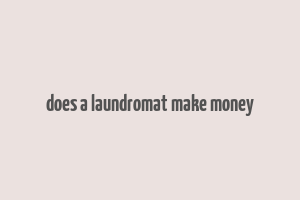 does a laundromat make money