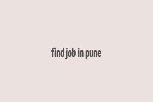 find job in pune