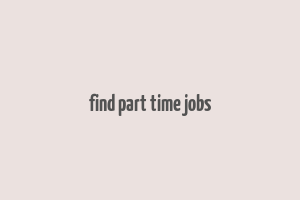 find part time jobs