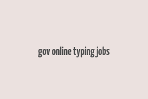 gov online typing jobs