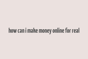 how can i make money online for real