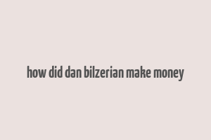 how did dan bilzerian make money