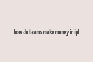 how do teams make money in ipl