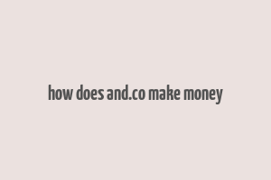 how does and.co make money